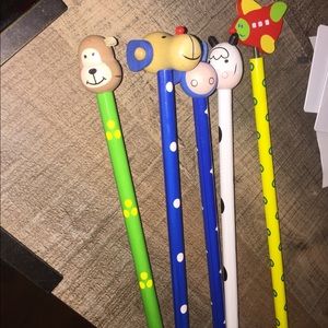 7 piece handcrafted wooden swedish pencils